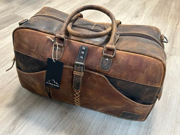 Lederreisetasche XL Alpenleder Braun